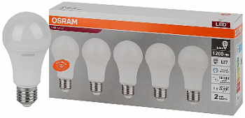 Лампа светодиодная Лампа светодиодная LED Value LVCLA125 15SW/865 15Вт грушевидная матовая E27 230В 2х5 RU (уп.5шт) OSRAM 4058075577862