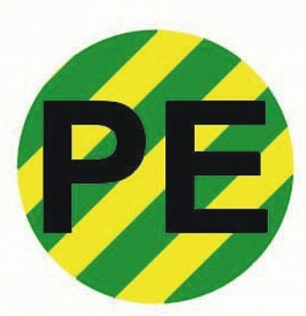 Знак безопасности/Предупреждающий знак Наклейка "PE" d20мм PROxima EKF an-2-07-1
