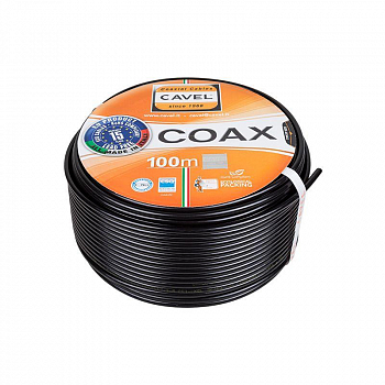 Кабель коаксиальный Кабель SAT 703 B+Cu/Al/CuSn (75%) 75Ом Ч (уп.100м) CAVEL 01-2432-2