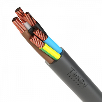 Кабель гибкий Кабель TOKOV ELECTRIC КГтп-ХЛ 5х4 (N PE) 380/660-3 (м) 00-00027202