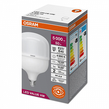Лампа светодиодная Лампа светодиодная LV HW 50SW/840 230В E27/E40 OSRAM 4099854121432