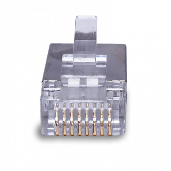Разъем модульный Коннектор 8P8C FTP 5e (RJ-45) 2pb (уп.100шт) SUPRLAN 10-0234