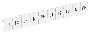 Маркеры для КПИ-6кв.мм с символами "L1; L2; L3; N; PE" IEK YZN11M-006-K00-A