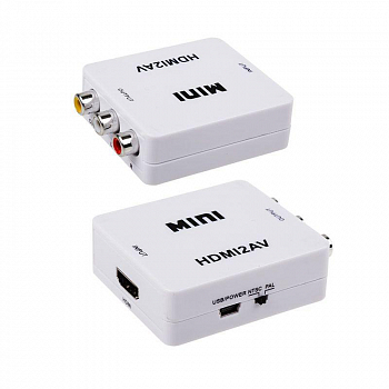 Преобразователь интерфейса Конвертер HDMI на 3 RCA пластик Rexant 17-6931