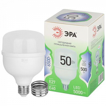 Лампа светодиодная Лампа светодиодная GREEN LINE POWER T100-50W-865-E27/E40 GL 50Вт колокол 6500К свет холод. E27/E40 Эра Б0067036