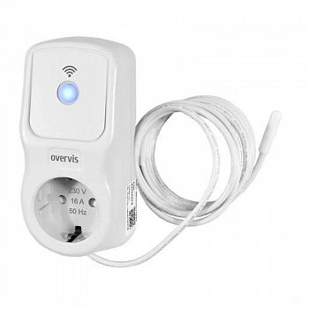 Реле напряжения Реле напряжения ЕМ-126Т-2 многофункциональное Wi-Fi (с датчиком температуры) 16А 220В 18м в розетку НовАтек-Электро 3425680126-2