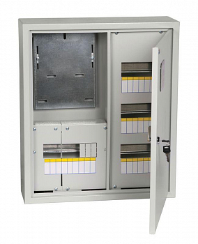 Щиток учета пустотелый Корпус ЩУРн-3/24 TITAN 560х480х165мм IP31 метал. IEK MKM32-N-24-31-ZO