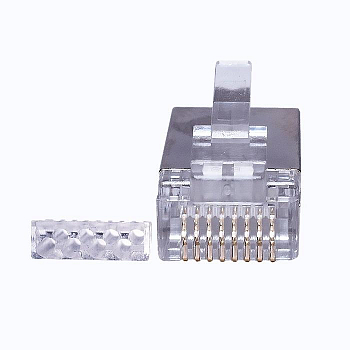 Разъем модульный Коннектор 8P8C FTP 6 3U (RJ-45) (уп.100шт) SUPRLAN 10-0202