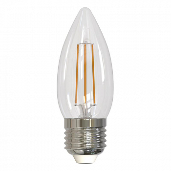 Лампа светодиодная Лампа светодиодная LED-C35-5.5W/4000K/E27/CL/SLF 5.5Вт свеча прозрачная 4000К бел. свет E27 Volpe UL-00008464