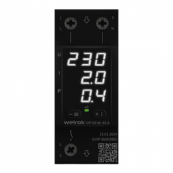 Реле напряжения Реле напряжения VIP-63 bk Welrok 4660251140663