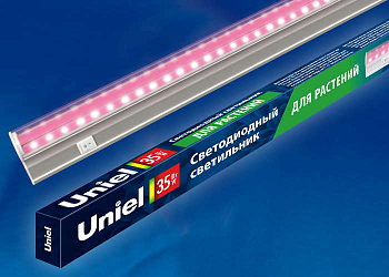 Светильник линейный реечного типа Светильник светодиодный ULI-P21-35W/SPSB IP40 WHITE 35Вт IP40 накладной линейный для растений спектр для рассады и цветения бел. Uniel UL-00002993