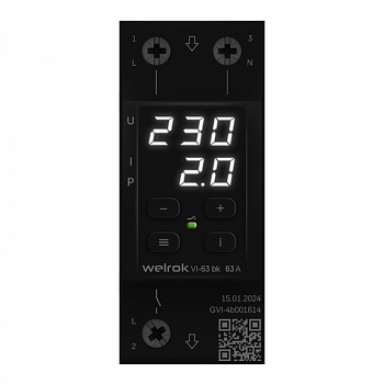Реле напряжения Реле напряжения VI-63 bk Welrok 4660251140656