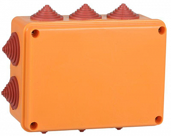 Коробка клеммная Коробка распаячная огнестойкая ПС 150х110х70 6P 6кв.мм IP55 10 вводов IEK UKF30-150-110-070-6-6-09