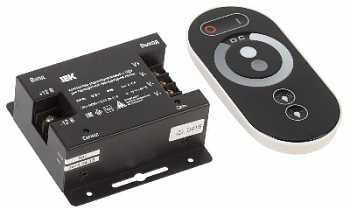Контроллер с ПДУ радио MONO PRO 5050 3 канала 12В 6А 216Вт черн. IEK LSC1-MONO-216-RF-20-12-B