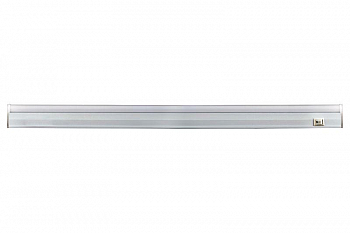 Светильник линейный реечного типа Светильник светодиодный LWL-2012-16CL 16Вт 80LED 4000К IP20 1500лм 220В 1172мм с сетевым проводом алюм. бел. Ultraflash 11918
