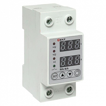 Реле напряжения Реле напряжения и тока с дисп. RVb 40А EKF rvb-m40a