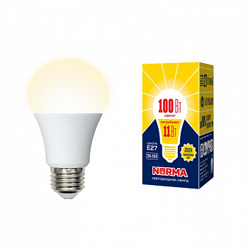 Лампа светодиодная Лампа светодиодная LED-A60-11W/WW/E27/FR/NR Norma 11Вт матовая E27 (упак. картон) Volpe UL-00003787