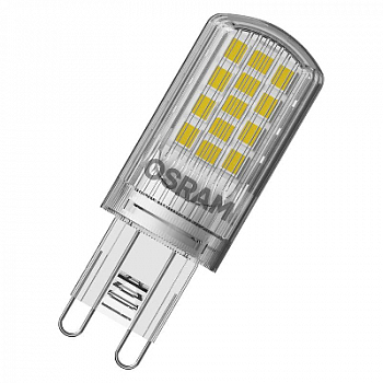 Лампа светодиодная Лампа светодиодная STAR PIN 3.8Вт (замена 40Вт) прозр. 2700К тепл. бел. G9 470лм угол пучка 300град. 220-240В OSRAM 4058075432390