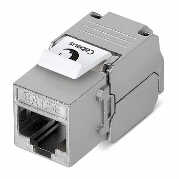 Разъем модульный Вставка Keystone Jack RJ45 (8P8C) 180град. кат.5E экранир. без инструмента Toolless Cabeus 7965c
