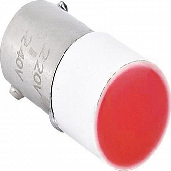 Лампа индикаторная и сигнальная Лампа BA9s для NP2 AC/DC24В (LED) (R) красн. CHINT 576747