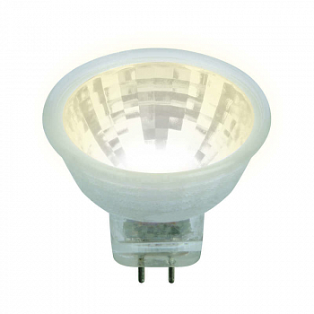 Лампа светодиодная Лампа светодиодная LED-MR11-3W/WW/GU4/220V GLZ21TR 220В прозр. свет теплый бел. 3000К упак. картон Uniel UL-00001702