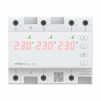 Реле напряжения Реле напряжения D6-63 red Welrok 4660251140410