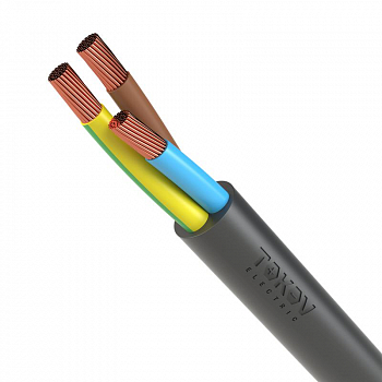 Кабель гибкий Провод TOKOV ELECTRIC ПВС 3х1.5(2х1.5+1х1.5) 380В Ч (м) 1945491