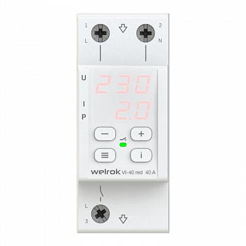 Реле напряжения Реле напряжения с контролем тока VI-40 red Welrok 4660251140243