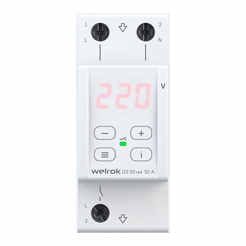 Реле напряжения Реле напряжения D2-50 red Welrok 4660251140090