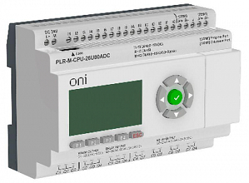 Контроллер программируемый логический (микро ПЛК) PLR-M. CPU DI16/DO08(R)/DO02(T) 24В DC ONI PLR-M-CPU-26U00ADC