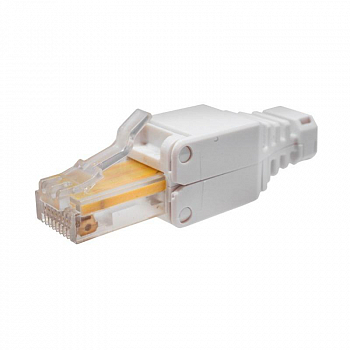 Разъем модульный Коннектор 8P8C U/UTP кат.5E RJ-45 безынструментальный (DIY) SUPRLAN 10-0218-1