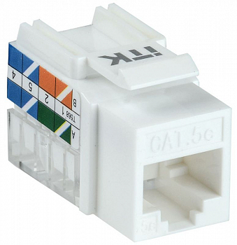 Разъем модульный Модуль Keystone Jack кат.5E UTP 110 IDC 90град. ITK CS1-1C5EU-11