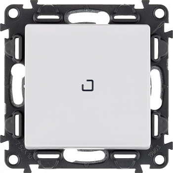 Выключатели, переключатели Выключатель 1-кл. СП Valena Life 10А IP20 250В 10AX с подсветкой с лицев. панелью механизм бел. Leg 752410