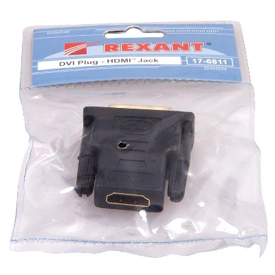 Переходник штекер DVI-I - гнездо HDMI Rexant 17-6811