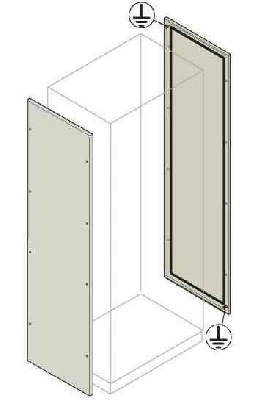 Панель боковая 2000х600мм (уп.2шт) ABB EL2060K